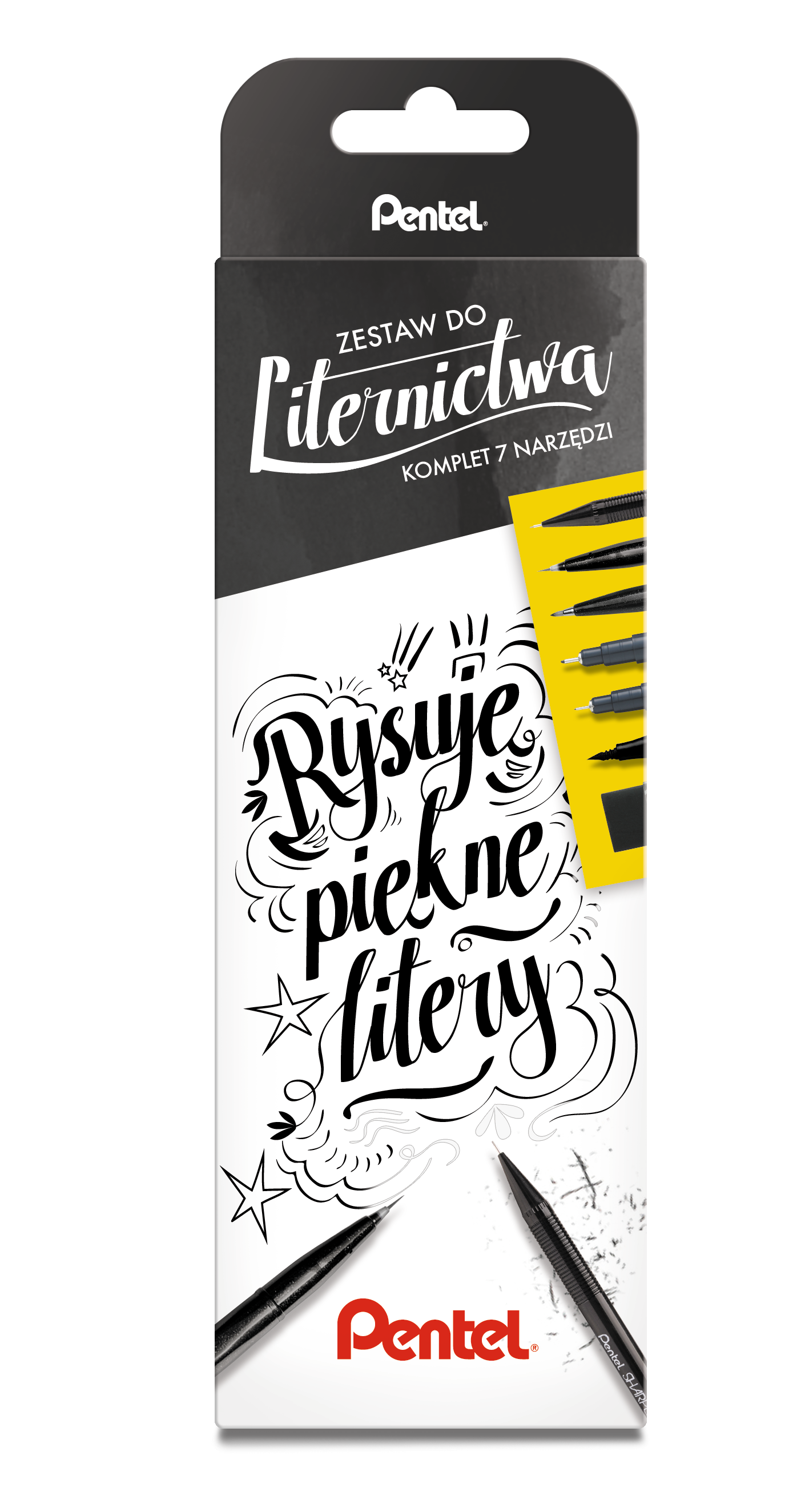 Kompletny zestaw do liternictwa Pentel | espryciarze.pl |Sprawdź ofertę!
