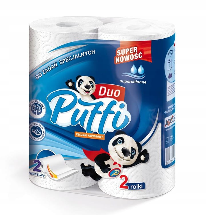 Ręcznik papierowy Puffi duo 2 rolki 2 warstwy | espryciarze.pl |Kup teraz!