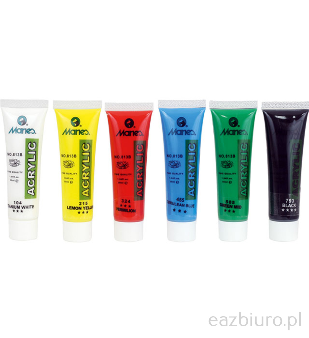 Farby akrylowe 81306 b - 6 kolorów maries 30 ml | espryciarze.pl |Kup teraz!