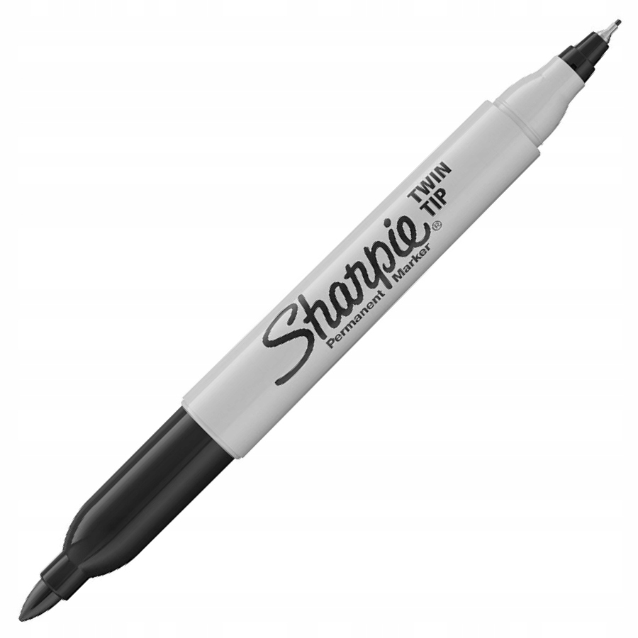 Marker permanentny Sharpie twin-tip czarny z dwiema końcówkami | espryciarze.pl |Kup taniej!