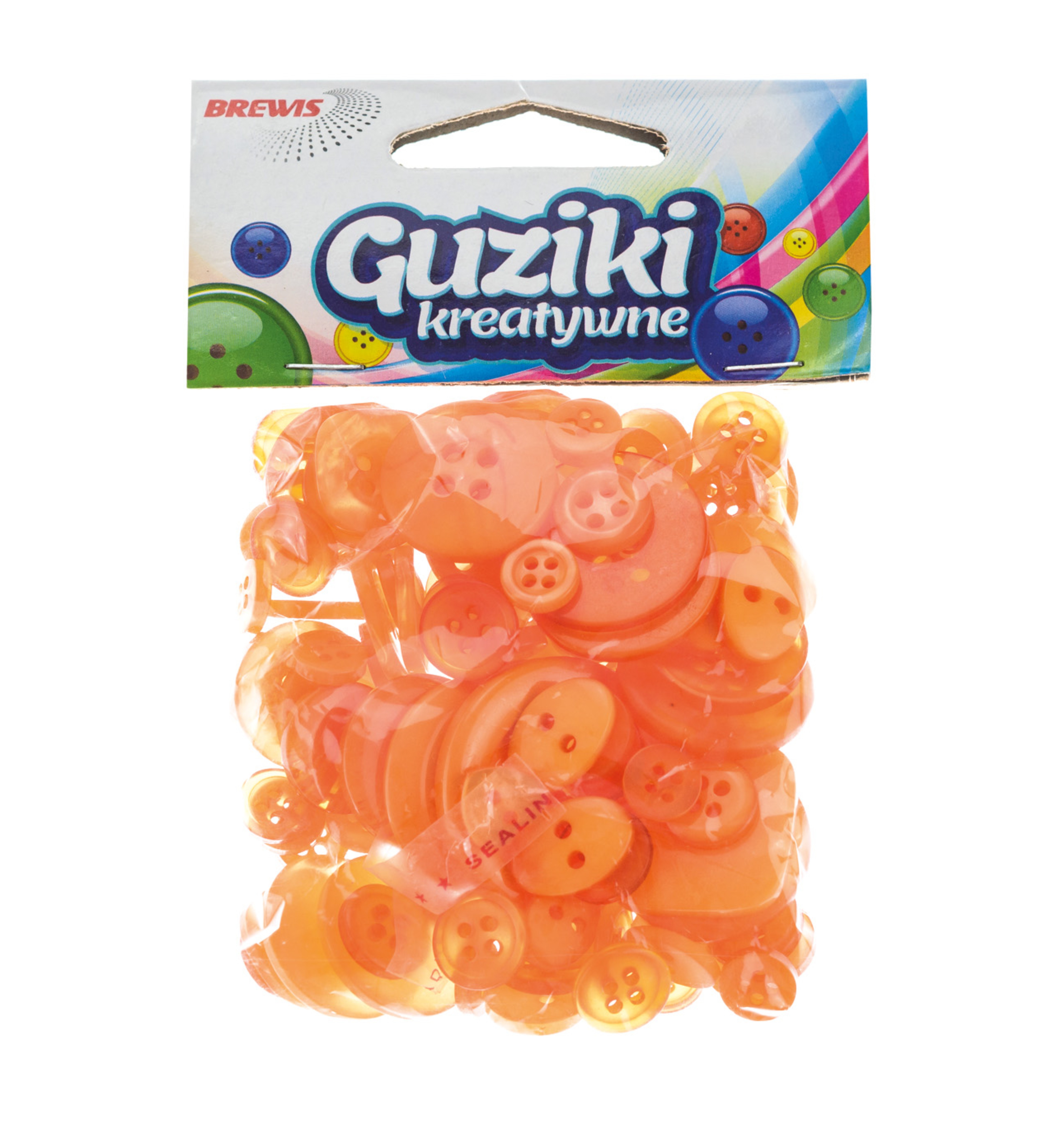 Guziki dekoracyjne gu2 40 g pomarańczowe | espryciarze.pl |Sprawdź ofertę!