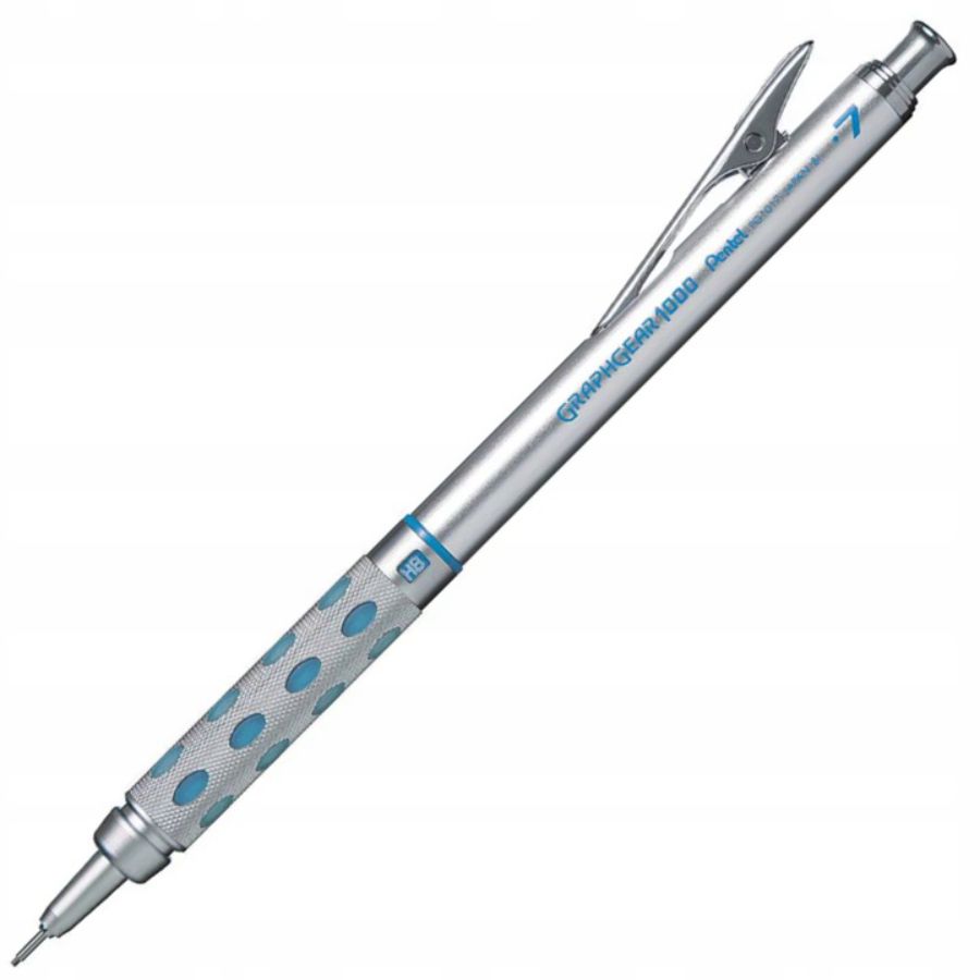 Ołówek automatyczny graphgear 1000 0,7 mm srebrno-niebieski | espryciarze.pl |Zamów online!