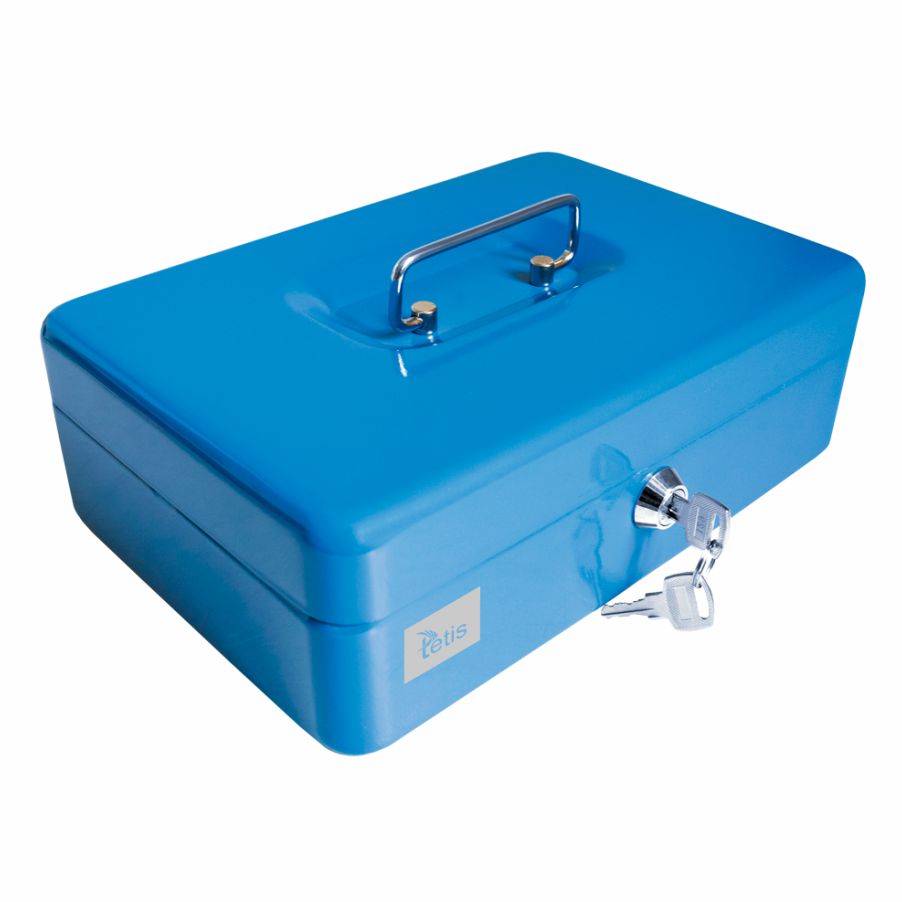 Kasetka metalowa Tetis GV010 niebieska | espryciarze.pl |Sprawdź ofertę!