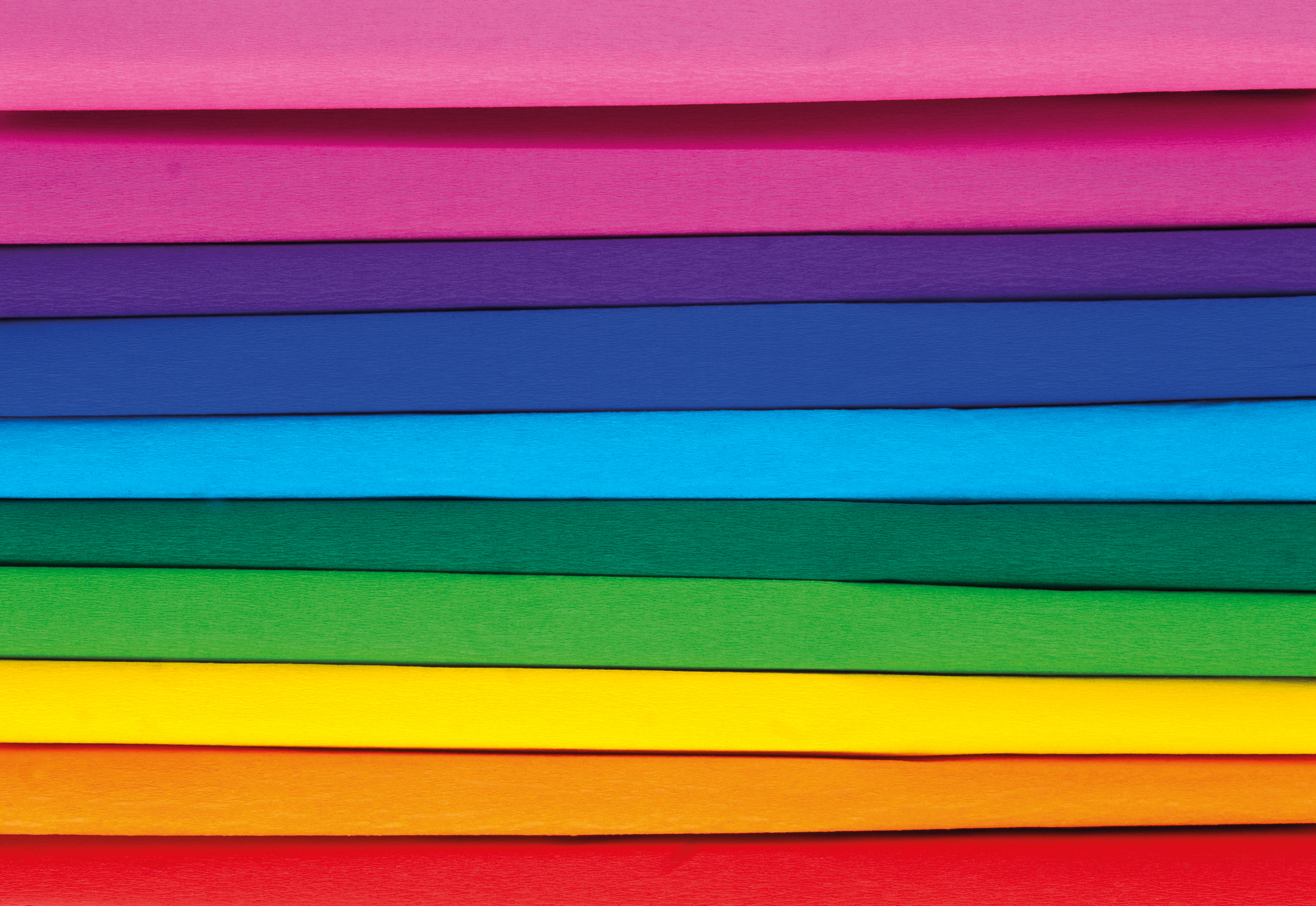 Bibuła marszczona 25x200 cm, tęcza - mix 10 kolorów, 10 rolek | espryciarze.pl |Zamów dziś!