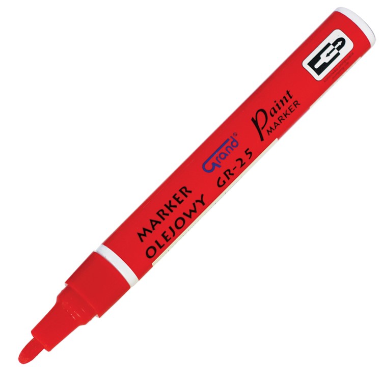 Marker olejowy gr-25 czerwony do biura | espryciarze.pl |Kliknij i kup!
