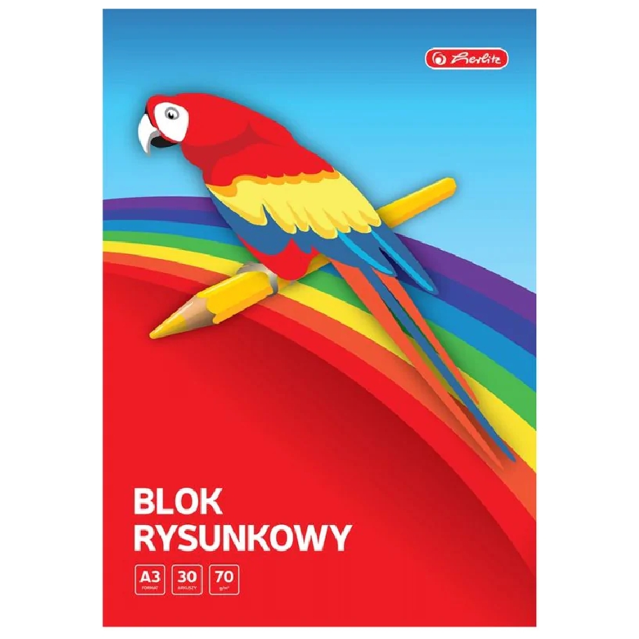 Blok rysunkowy A3 30 kartek 70 g/m2 biały Herlitz | espryciarze.pl |Zgarnij ofertę!