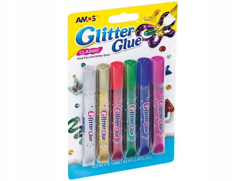 Klej brokatowy Amos, zestaw 6 sztuk 10,5 kw gcl 10b6 | espryciarze.pl |Nie zwlekaj!