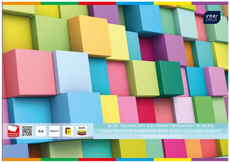 Blok techniczny z kolorowymi kartkami A4 | espryciarze.pl |Zamów dziś!