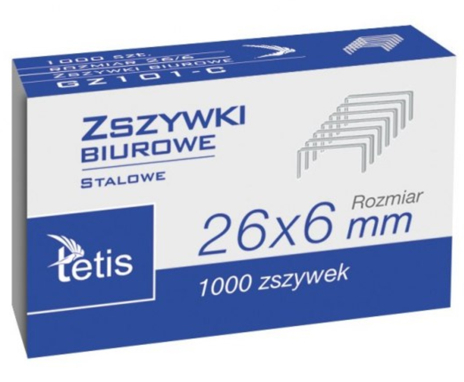 Zszywki Tetis 26 6 zestaw 1000 sztuk | espryciarze.pl |Kliknij i kup!