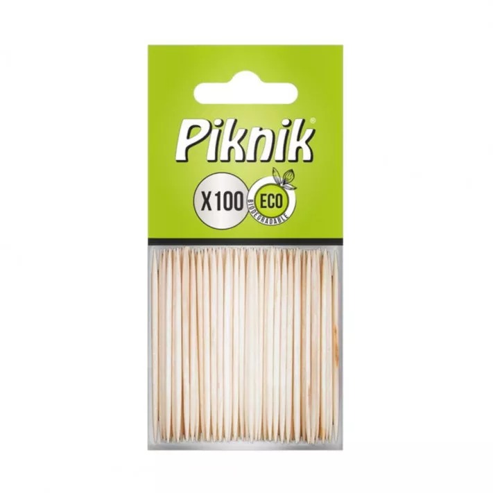 Wykałaczki drewniane brzozowe w woreczku Piknik zestaw 100 sztuk. | espryciarze.pl |Weź najlepszą cenę!