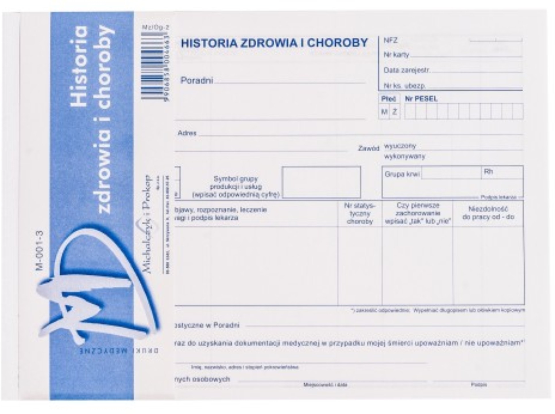 Druk historia zdrowia i choroby mz/og-2 M&P | espryciarze.pl |Zamów dziś!