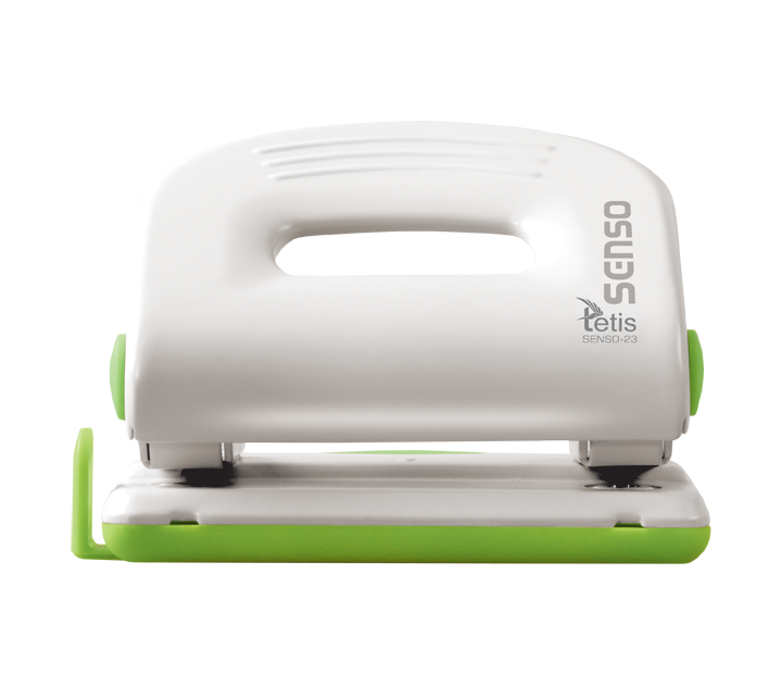 Dziurkacz senso metalowy 23 biało-zielony | espryciarze.pl |Weź najlepszą cenę!