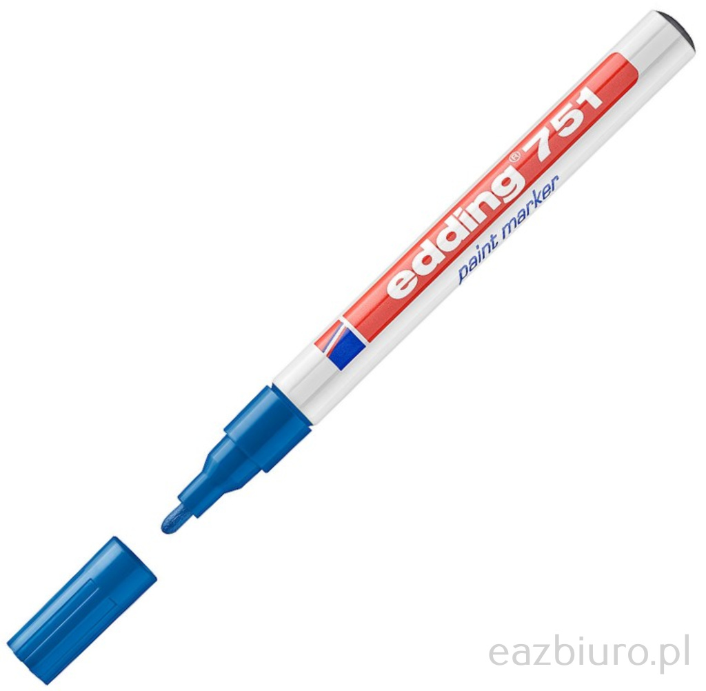 Marker olejowy Edding 751 średni niebieski | espryciarze.pl |Zamów online!