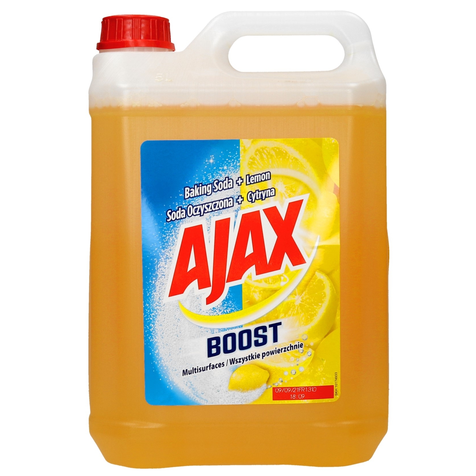 Płyn do podłóg Ajax boost lemon & soda, 5 l | espryciarze.pl |Zamów natychmiast!