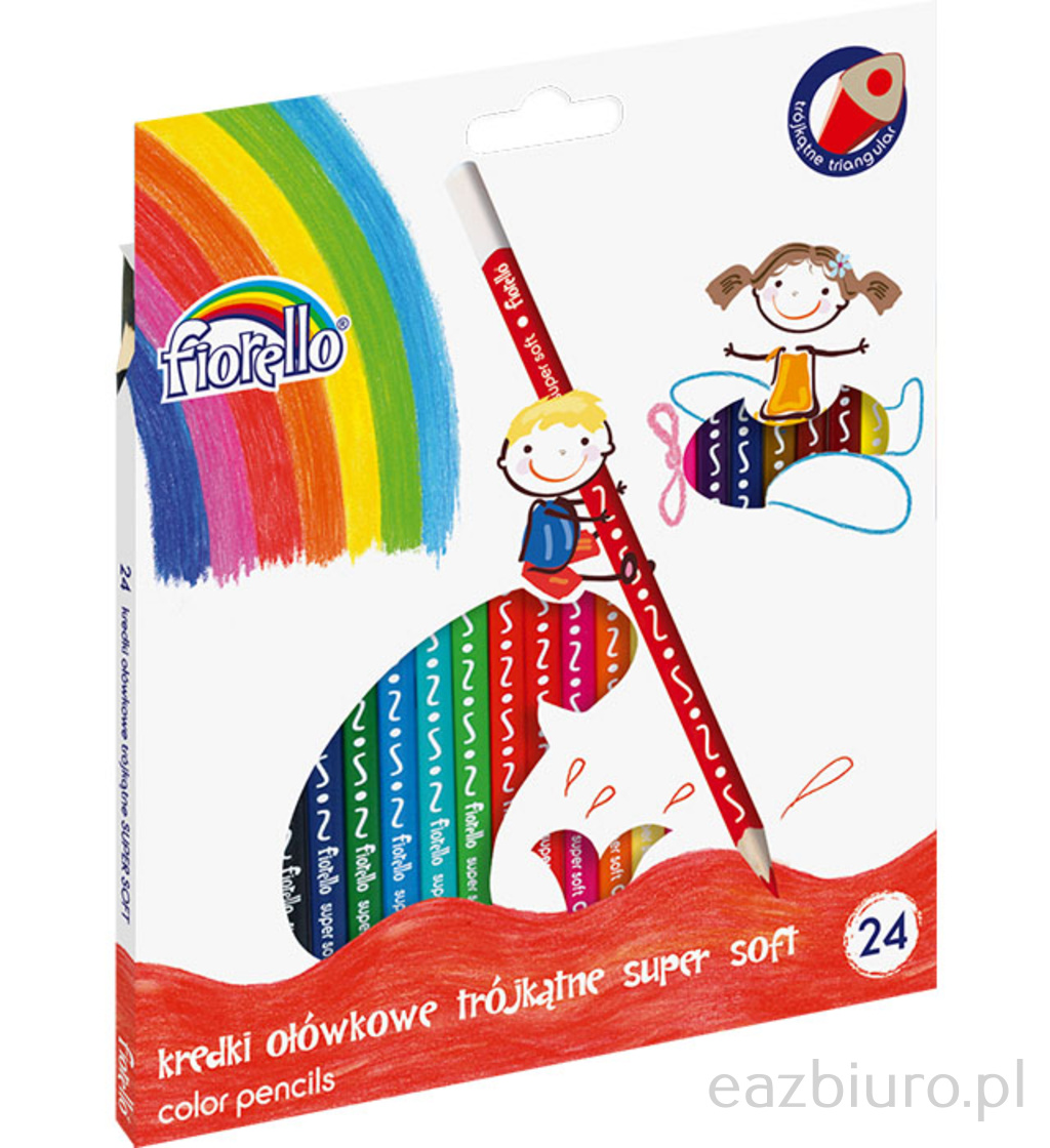 Kredki 24 kolory Fiorello do biura | espryciarze.pl |Skorzystaj teraz!