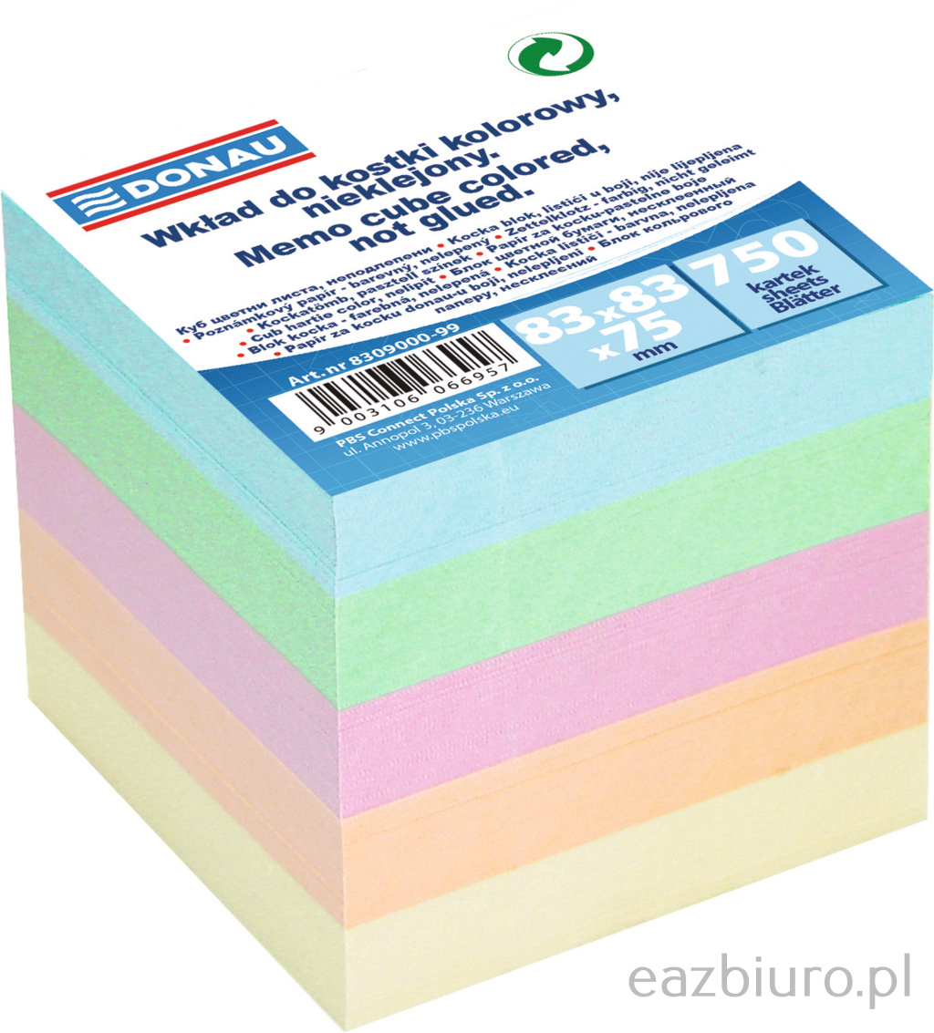 Kostka Donau kolorowa nieklejona 83x83x75 mm | espryciarze.pl |Kup taniej!