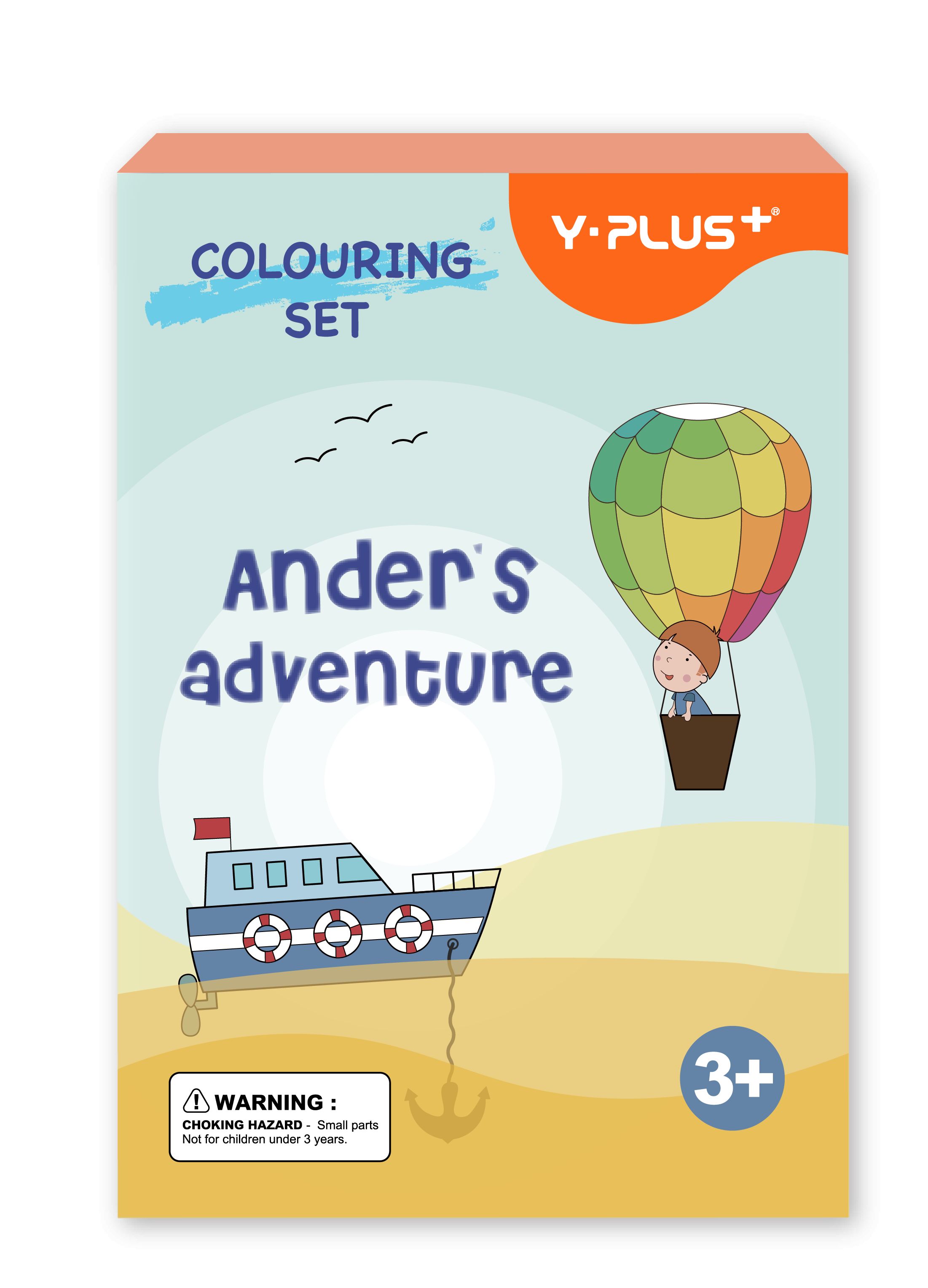 Zestaw do kolorowania 6 flamastrów z kolorowanką i naklejkami | espryciarze.pl |Weź najlepszą cenę!