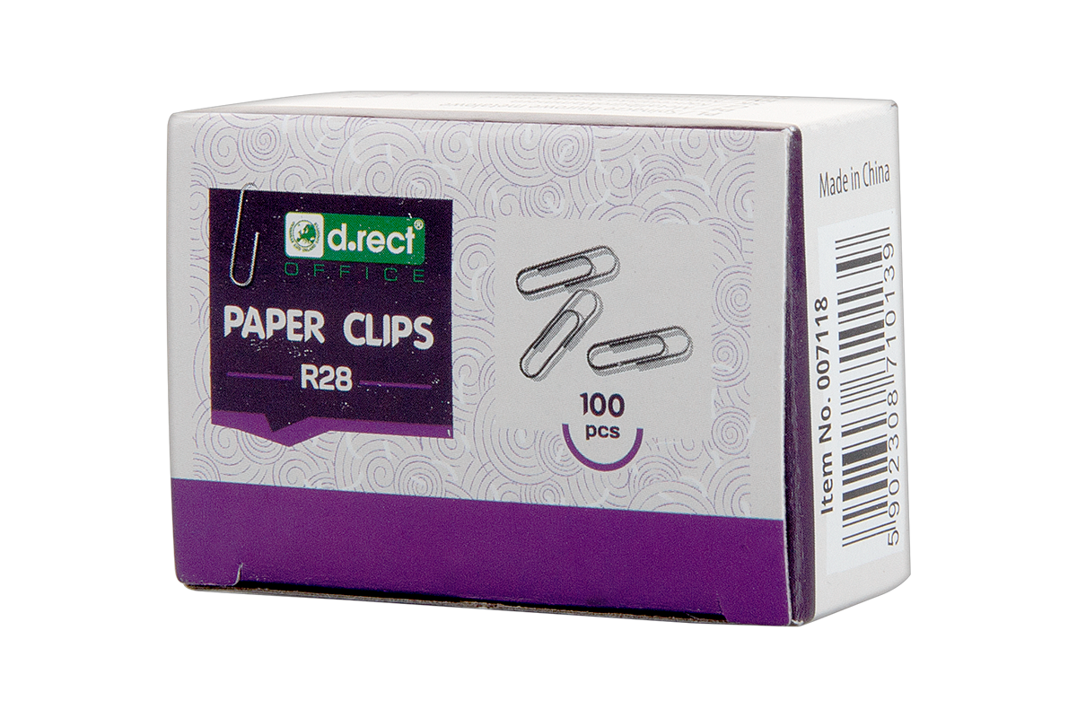 Spinacze okrągłe 28 mm D Rect zestaw 100 sztuk. | espryciarze.pl |Kup w super cenie!