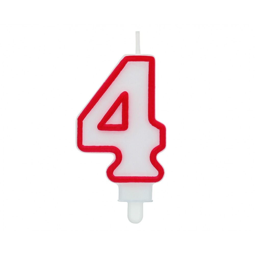 Świeczki urodzinowe cyfra 4 do biura | espryciarze.pl |Weź najlepszą cenę!