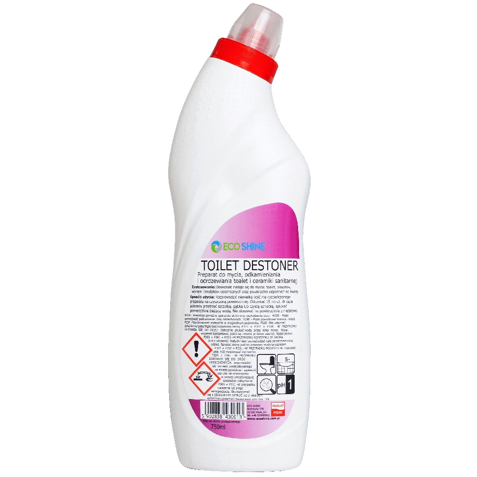 Eco Shine toilet destoner 750 ml żel myjąco-odkamieniający do okresowego czyszczenia | espryciarze.pl |Sprawdź ofertę!