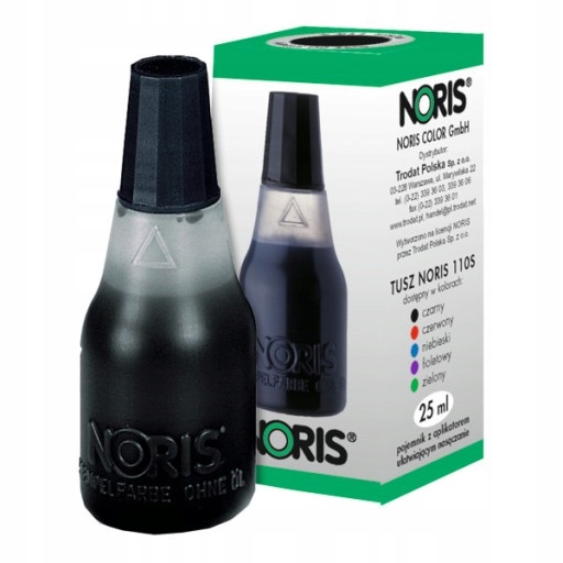 Tusz do pieczątek bezolejowy Noris 110s 25 ml czarny | espryciarze.pl |Kup taniej!