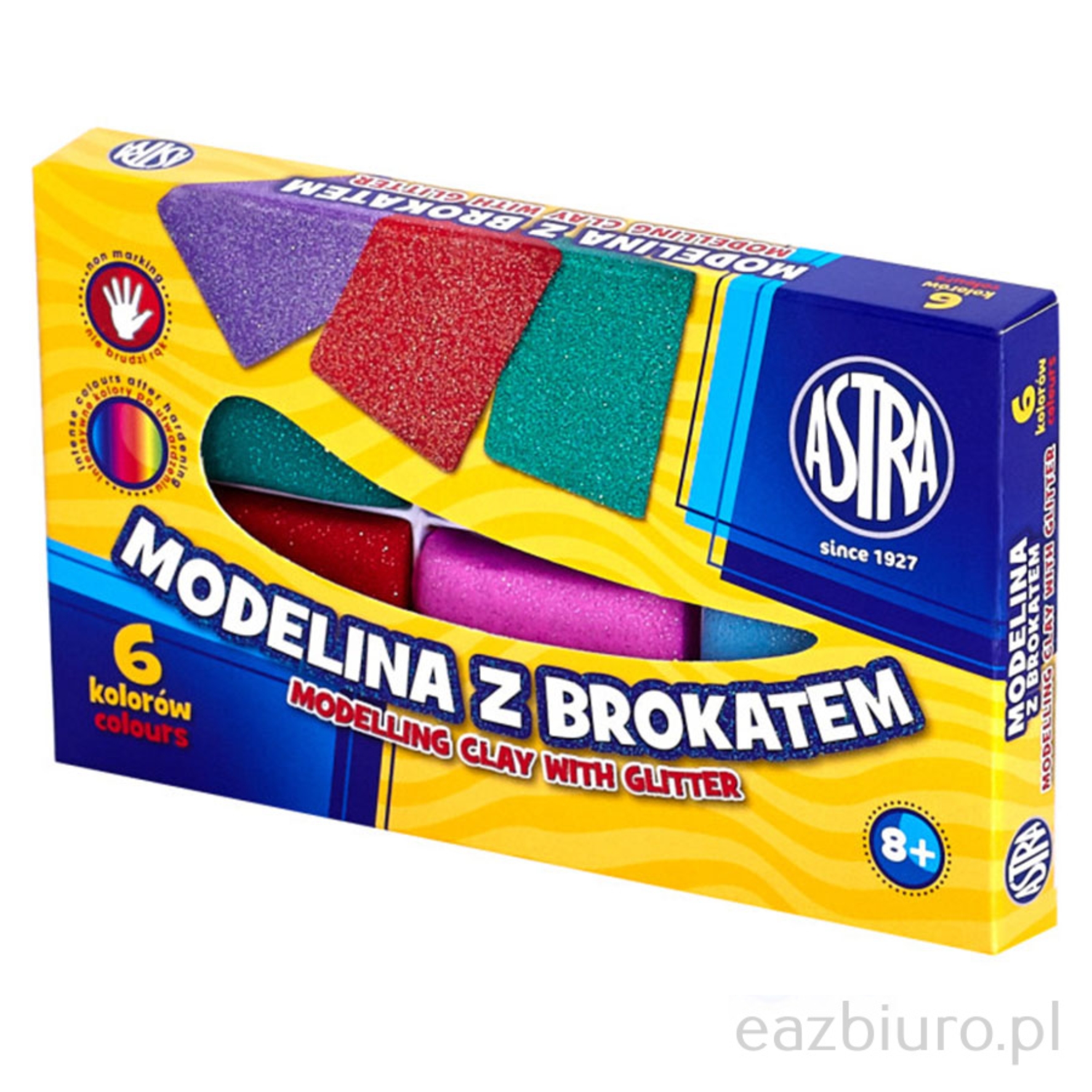 Modelina 6 kolorów Astra z brokatem | espryciarze.pl |Zamów natychmiast!