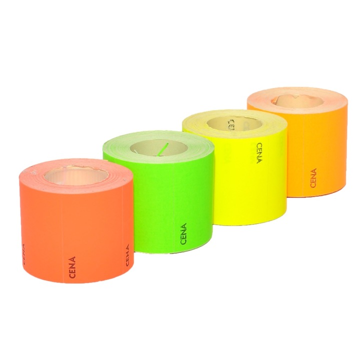 Cenówki samoprzylepne na rolce 37x19 małe pomarańczowe zestaw 5 sztuk. | espryciarze.pl |Nie zwlekaj!