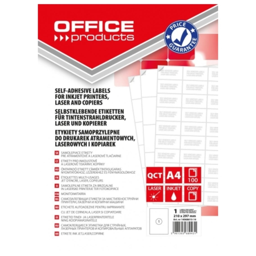 Etykiety Office Products 210 x 297 mm | espryciarze.pl |Kup teraz!