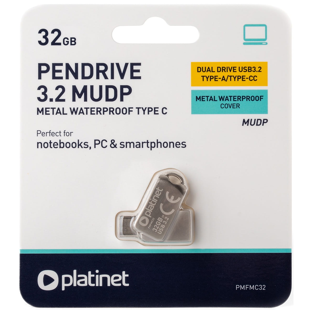 Pendrive 32gb usb 32 + usb-c platinet | espryciarze.pl |Kliknij i kup!