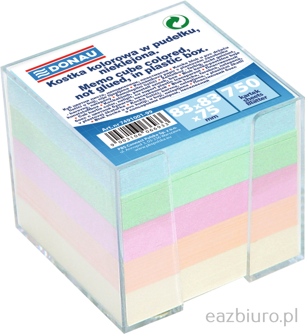 Kostka Donau kolorowa w przyborniku 85x85x75 mm | espryciarze.pl |Zamów dziś!