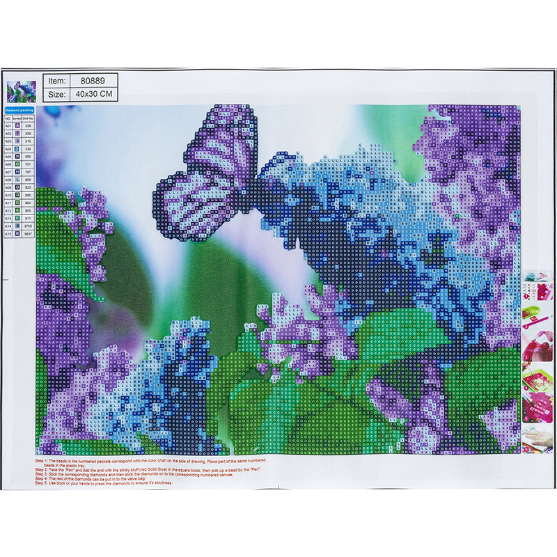 Mozaika diamentowa 5d 30x40 cm motyl | espryciarze.pl |Kup od ręki!