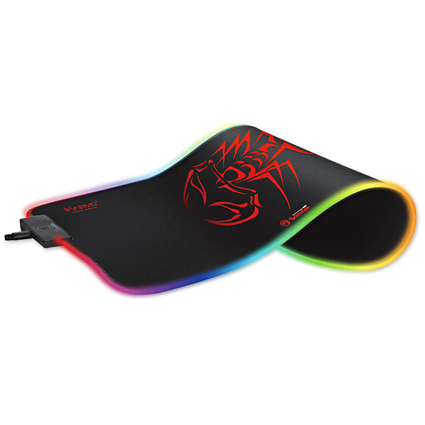 Rgb podkładka pod mysz, mg8, do gry, czarna, 350 x 250 mm, 3 mm, Marvo, podświetlenie rgb | espryciarze.pl |Kup taniej!