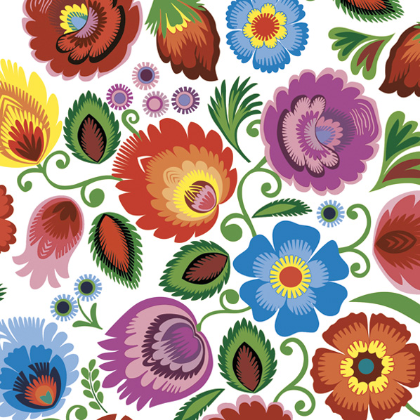 Serwetki Papierowe Łowicz Colourful Cutout 33 x 33 cm Maki Lunch napkins | espryciarze.pl |Nie zwlekaj!