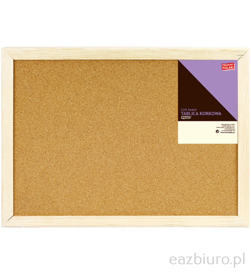 Tablica korkowa Grand rama drewniana 60 x 80 - 5006 | espryciarze.pl |Sprawdź ofertę!