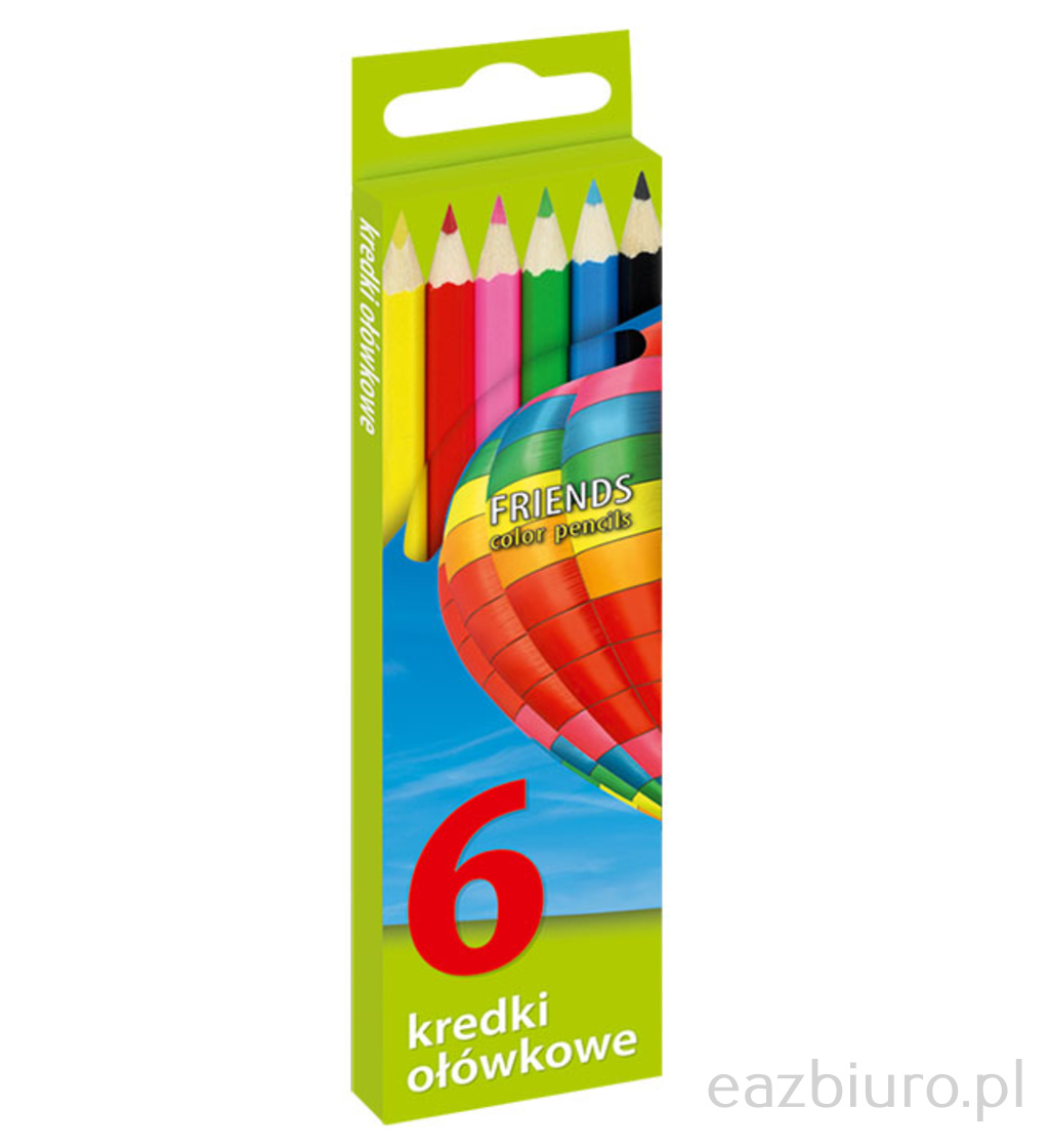 Kredki Grand 6 kolorów do biura | espryciarze.pl |Kup w super cenie!