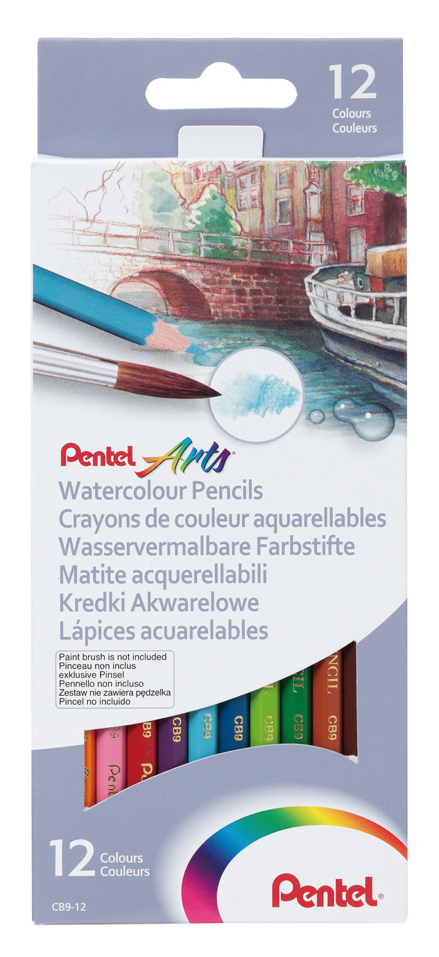 Kredki akwarelowe 12 kolorów Pentel cb9 | espryciarze.pl |Zgarnij ofertę!