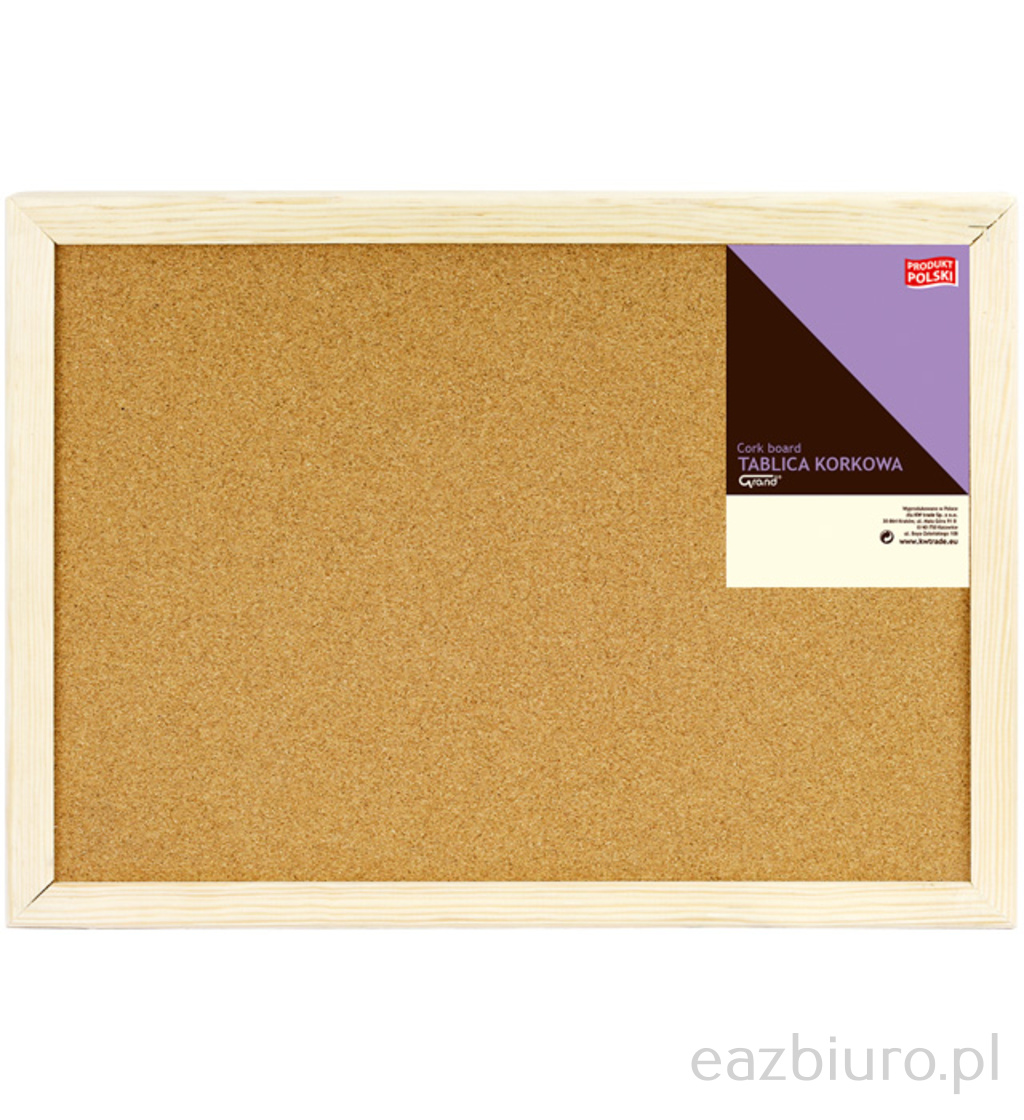 Tablica korkowa Grand rama drewniana 50 x 80 - 5005 | espryciarze.pl |Kup w super cenie!
