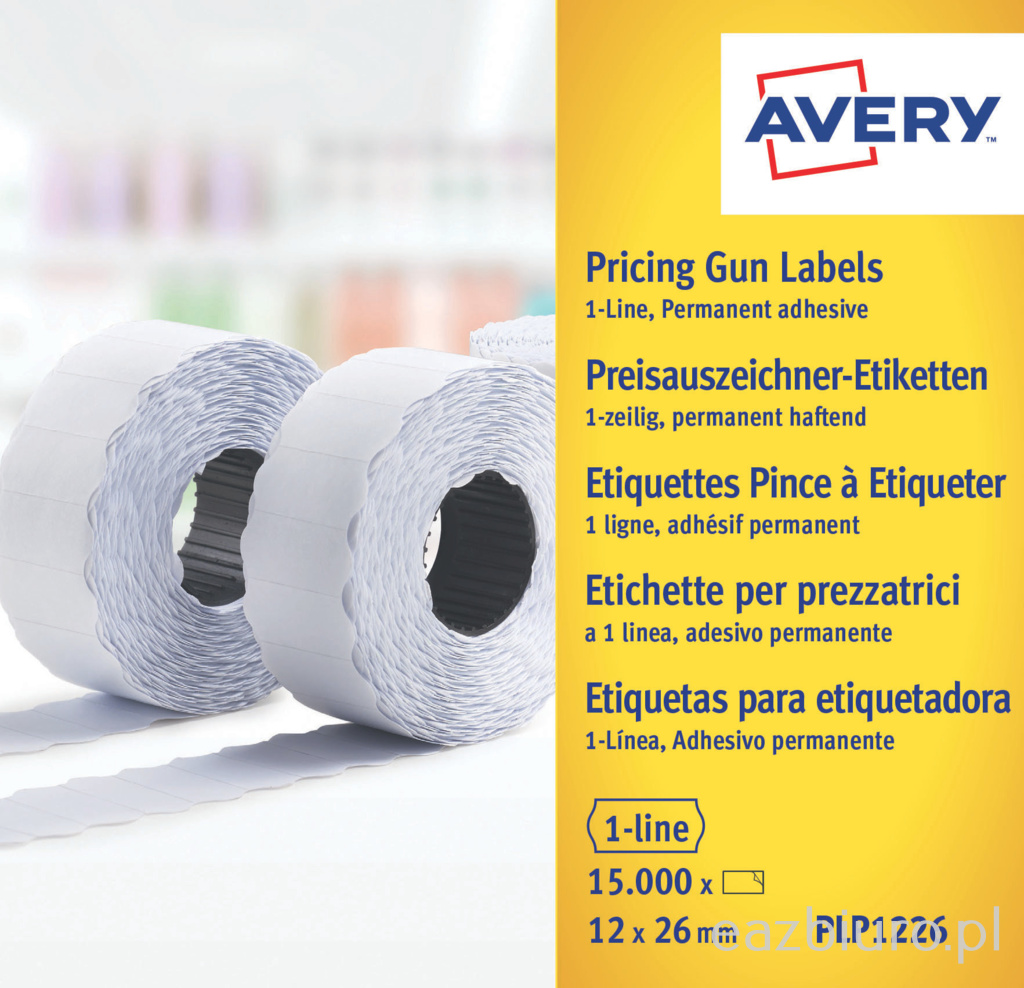 Etykiety avery fb-białe 1f26x12 zestaw 10 sztuk trwałe | espryciarze.pl |Kliknij i kup!
