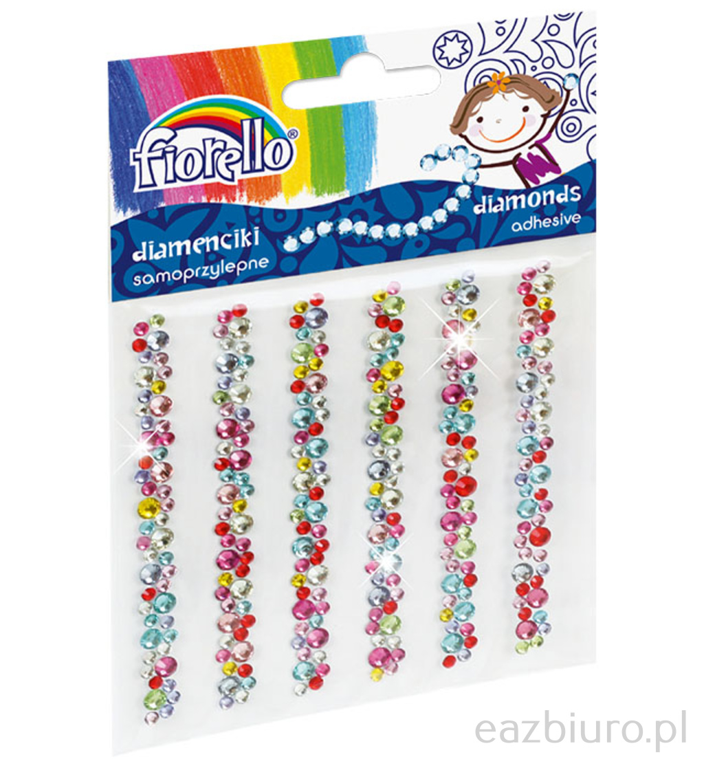 Diamenciki samoprzylepne Fiorello gr- ds08 mix kolorów w krótkich paskach | espryciarze.pl |Kup teraz!