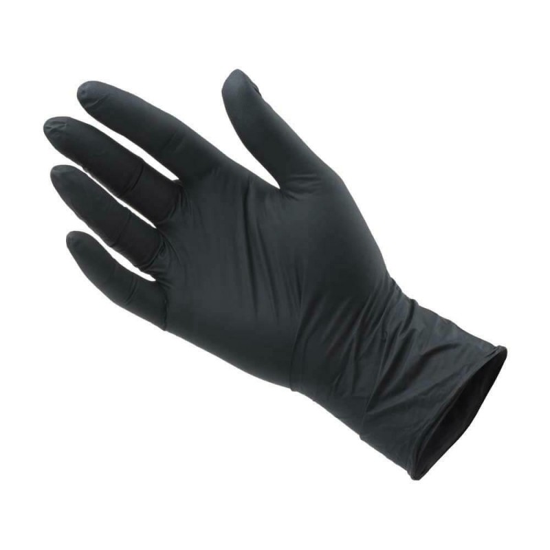Nitrylowe rękawice diagnostyczne czarne XL zestaw 100 sztuk. | espryciarze.pl |Kup teraz!