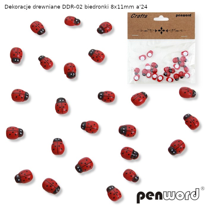 Dekoracje drewniane ddr-02 biedronki 8x11 mm a'24 | espryciarze.pl |Nie zwlekaj!