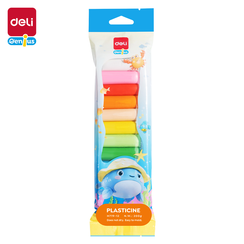 Plastelina wałeczki Deli EH719-12 12 kolorów | espryciarze.pl |Kup od ręki!