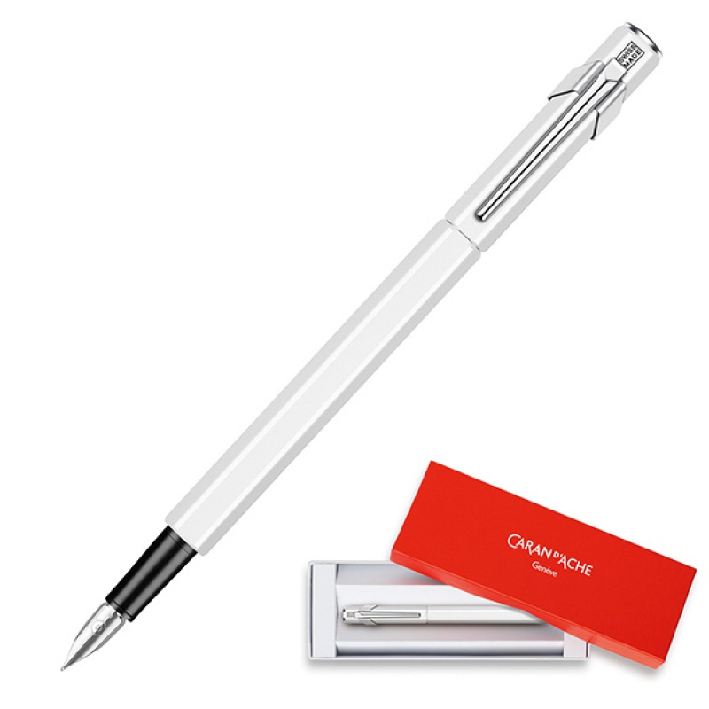 Ż-Pióro wieczne Caran d'ache 849, f, białe | espryciarze.pl | Sprawdź naszą propozycję