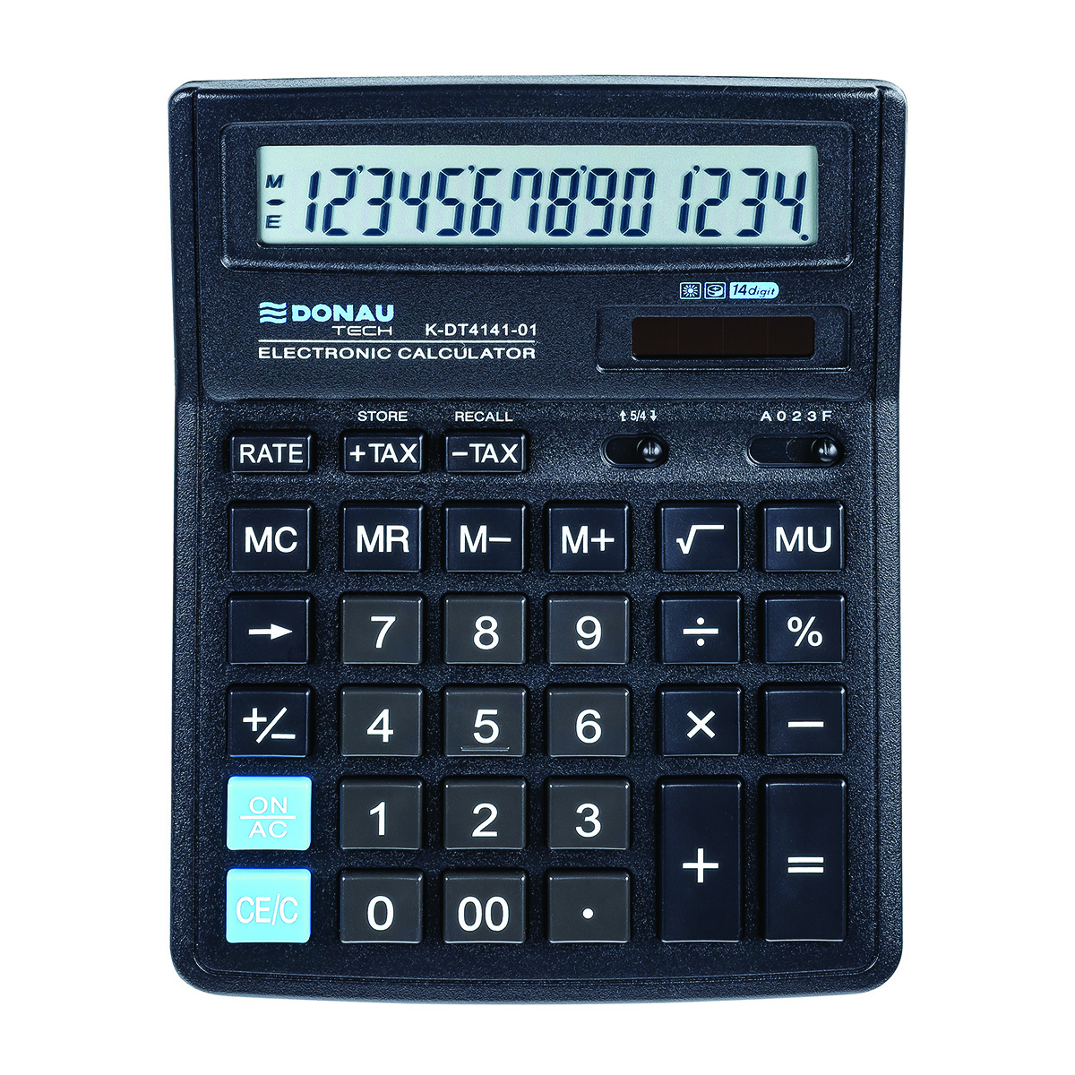 Kalkulator biurowy DONAU TECH, CI-SDC554S, 14-cyfr. wyświetlacz, wym. 190x143x40 mm, | espryciarze.pl |Skorzystaj teraz!