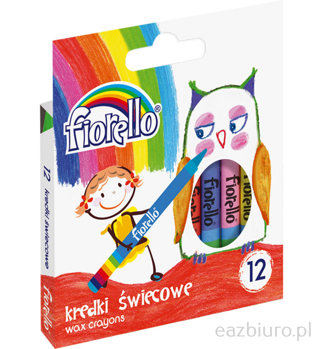 Kredki świecowe Fiorello 12 kolorów | espryciarze.pl |Kup w super cenie!