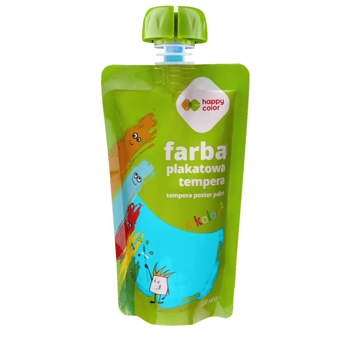 Farba plakatowa tempera w saszetce 100 ml turkusowa | espryciarze.pl |Kup w super cenie!