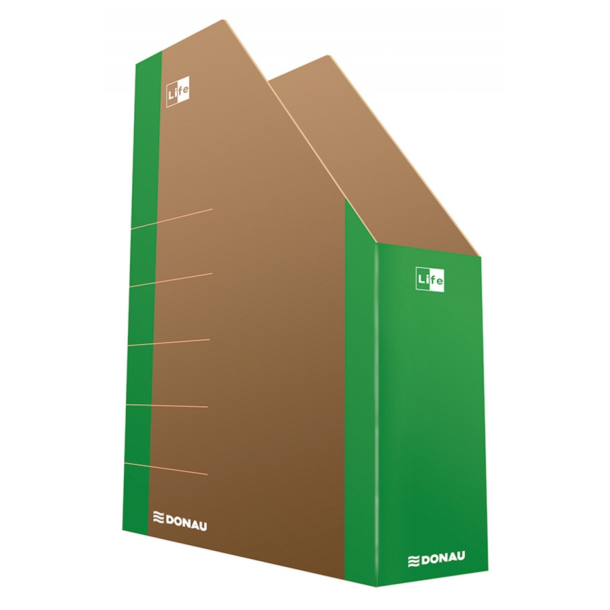 Pojemnik na dokumenty Donau life, karton, A4, zielony | espryciarze.pl |Złap promocję!