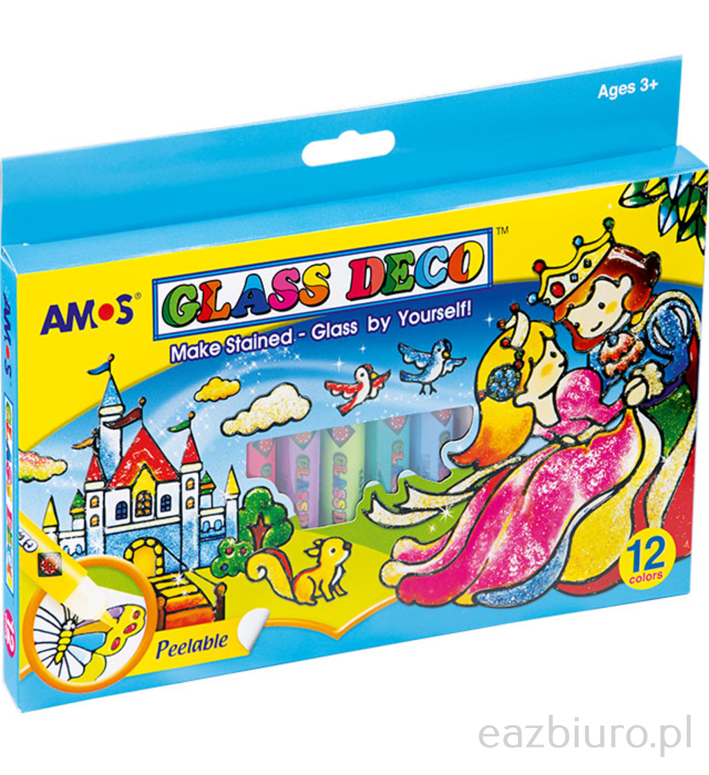 Farbki Amos witraż 12 kolorów mini | espryciarze.pl |Sprawdź ofertę!