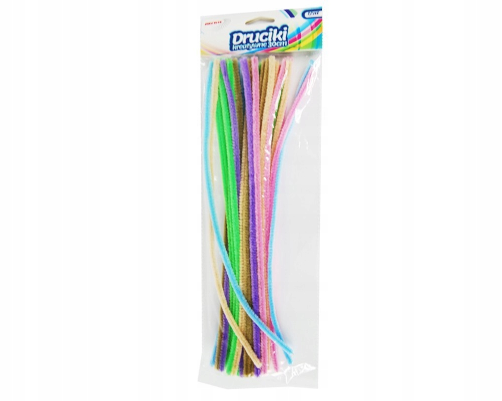 Druciki kreatywne pastelowe 50 cm zestaw 8 sztuk mix kolorów | espryciarze.pl |Zamów dziś!