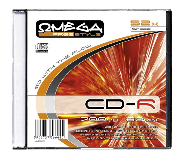 Płyta cd-r Omega 700mb slim do biura | espryciarze.pl |Zamów online!